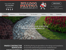 Tablet Screenshot of bulldogpaving.com